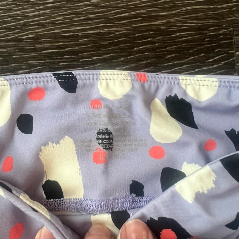 Hanna Andersson Girls Leggings Size 6-7 - Picture 2 of 2